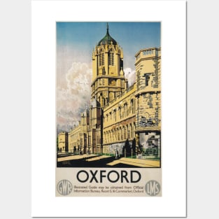 Oxford - Vintage Railway Travel Poster - 1938 Posters and Art